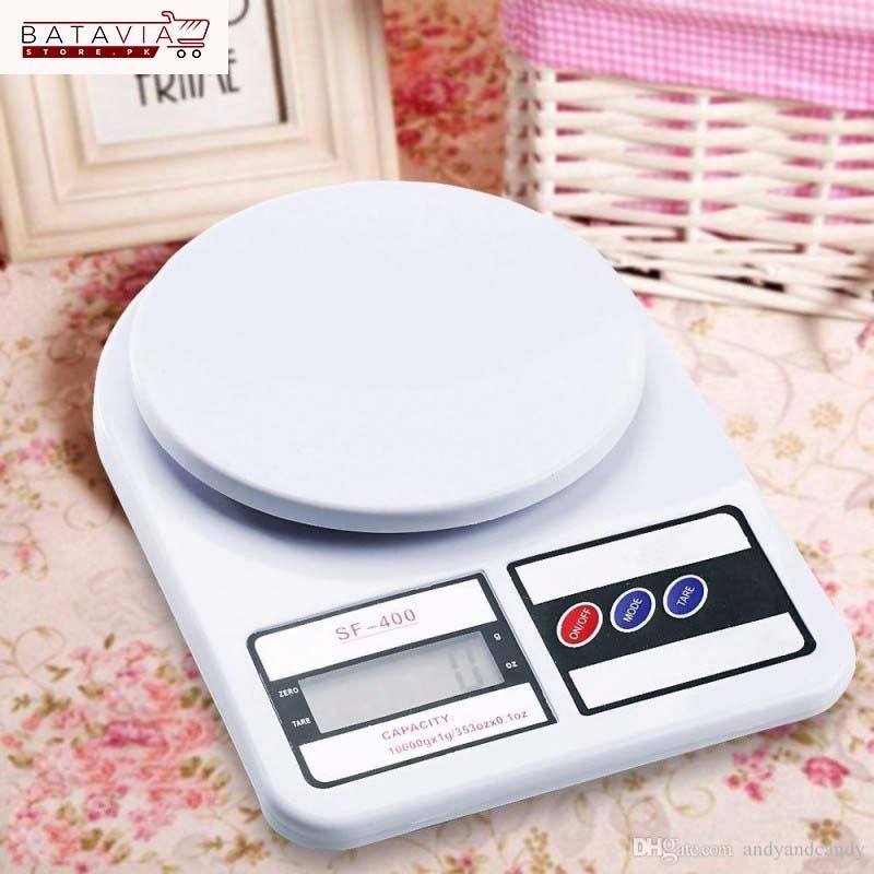 SF-400 Electronic Digital Kitchen Scale | High-Precision Food Weight Scale for Baking, Cooking & Diet Portion Control (10kg/1g - 5kg/1g)