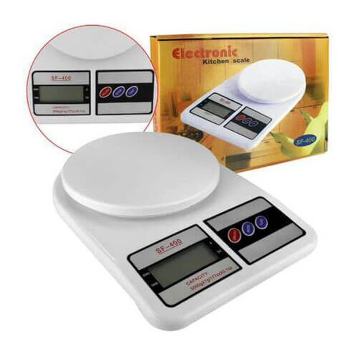 SF-400 Electronic Digital Kitchen Scale | High-Precision Food Weight Scale for Baking, Cooking & Diet Portion Control (10kg/1g - 5kg/1g)